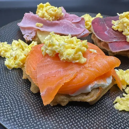 gaufres de patate douce