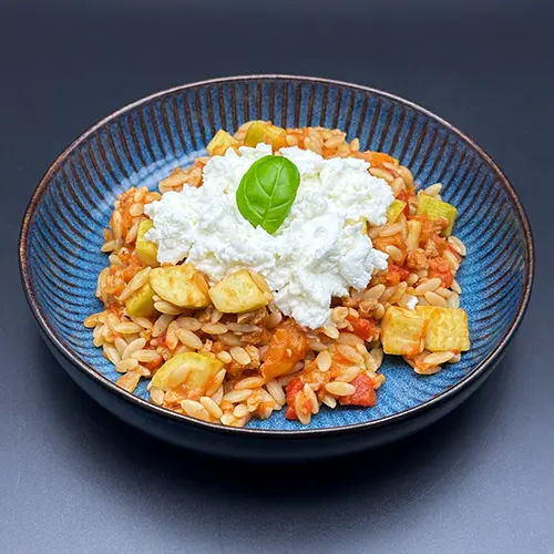 orzo legumes mozza di bufala