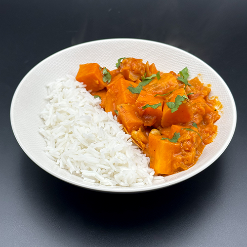 curry patate douce cacahuetes