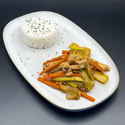 ris-sesame-poulet-legumes-grilles